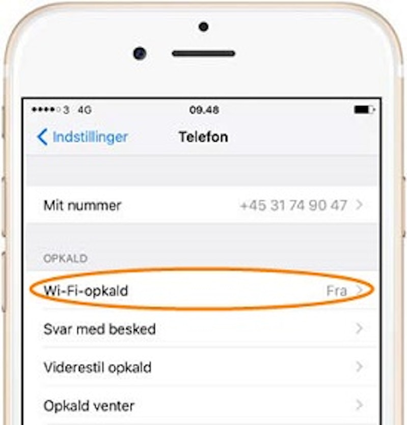Wifiopkald gå klart igennem 3.dk 3.dk