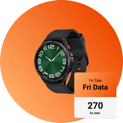 Samsung Galaxy Watch6 47mm med Fri Tale Fri Data abonnement