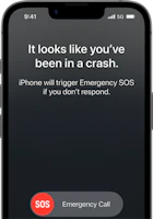 Ulykkesbesked på iPhone