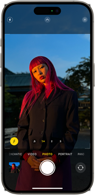 iPhone 15 pro - portræt mode