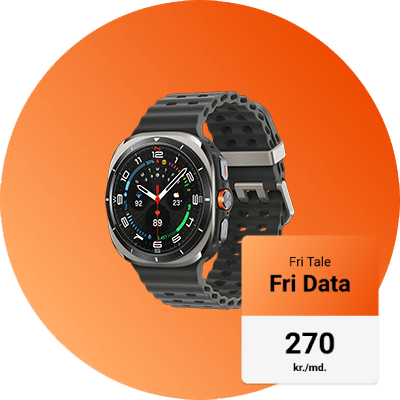 Samsung Galaxy Watch Ultra med Fri Tale Fri Data abonnement