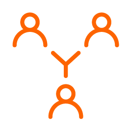 Orange ikon - connection