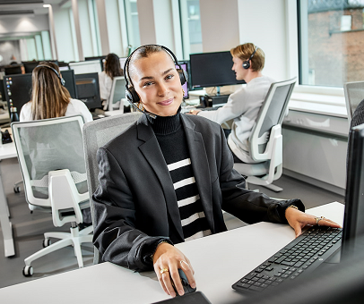 Kundeservicemedarbejder i 3 