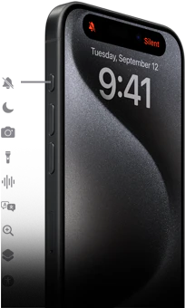 iPhone 15 - knappen handling